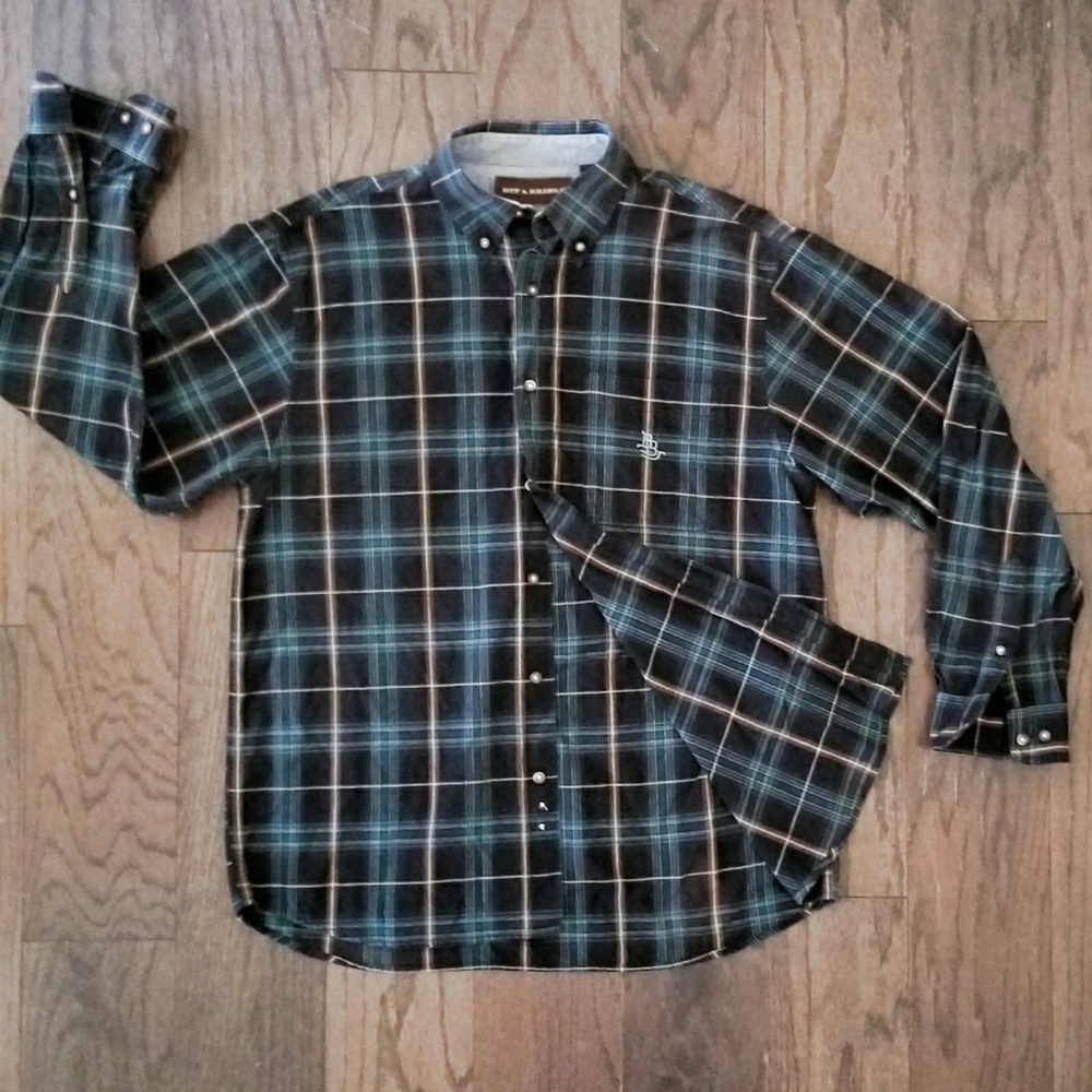Bit and Bridle plaid button down